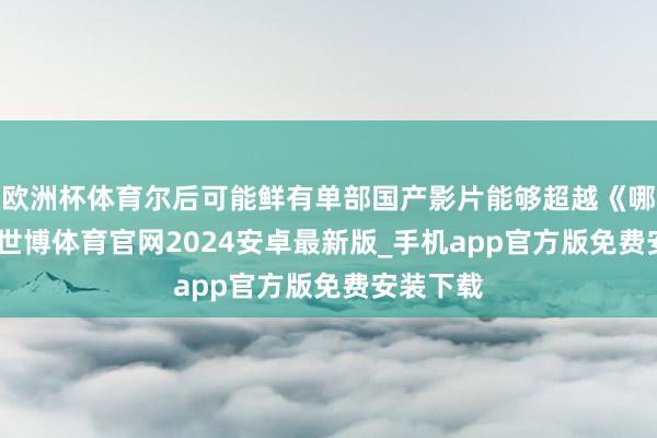 欧洲杯体育尔后可能鲜有单部国产影片能够超越《哪吒 2》-世博体育官网2024安卓最新版_手机app官方版免费安装下载