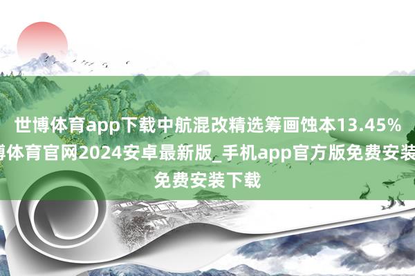 世博体育app下载中航混改精选筹画蚀本13.45%-世博体育官网2024安卓最新版_手机app官方版免费安装下载
