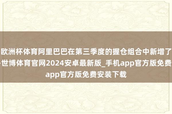 欧洲杯体育阿里巴巴在第三季度的握仓组合中新增了0只个股-世博体育官网2024安卓最新版_手机app官方版免费安装下载