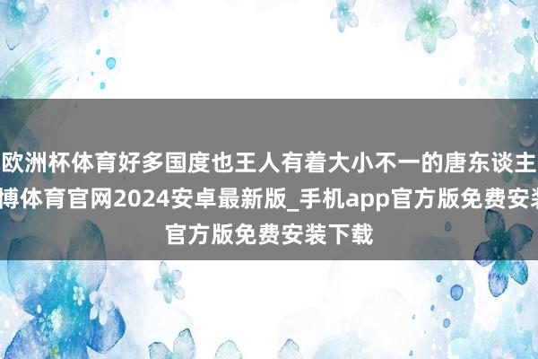 欧洲杯体育好多国度也王人有着大小不一的唐东谈主街-世博体育官网2024安卓最新版_手机app官方版免费安装下载