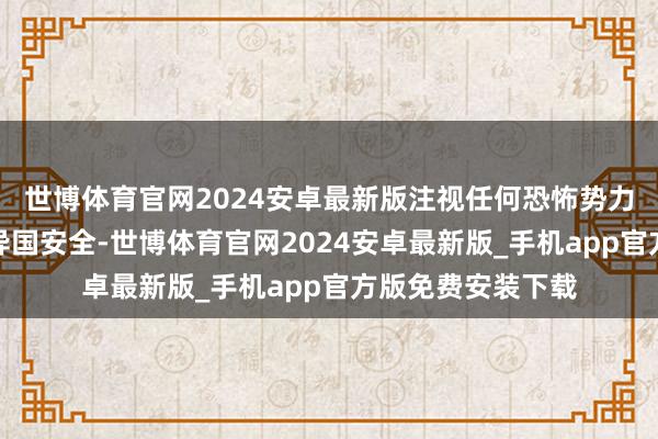 世博体育官网2024安卓最新版注视任何恐怖势力诓骗叙幅员威迫异国安全-世博体育官网2024安卓最新版_手机app官方版免费安装下载
