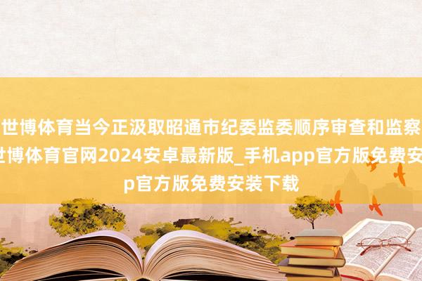 世博体育当今正汲取昭通市纪委监委顺序审查和监察造访-世博体育官网2024安卓最新版_手机app官方版免费安装下载