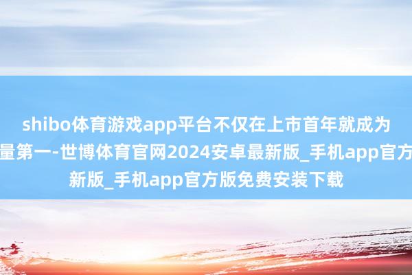 shibo体育游戏app平台不仅在上市首年就成为细分商场寰宇销量第一-世博体育官网2024安卓最新版_手机app官方版免费安装下载