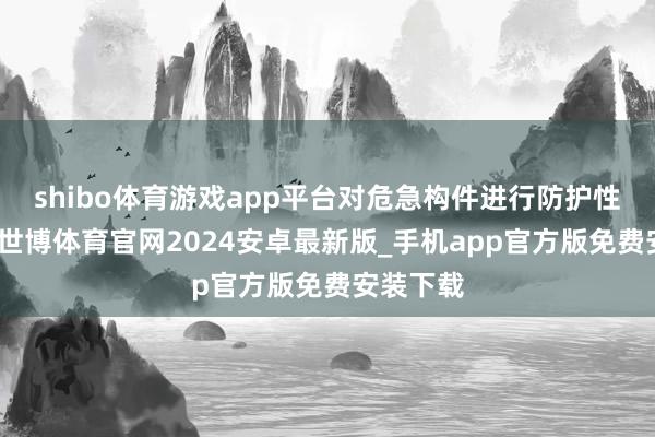 shibo体育游戏app平台对危急构件进行防护性处置等-世博体育官网2024安卓最新版_手机app官方版免费安装下载