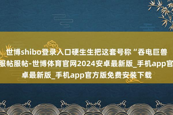 世博shibo登录入口硬生生把这套号称“吞电巨兽”的系统给伺候得服帖服帖-世博体育官网2024安卓最新版_手机app官方版免费安装下载