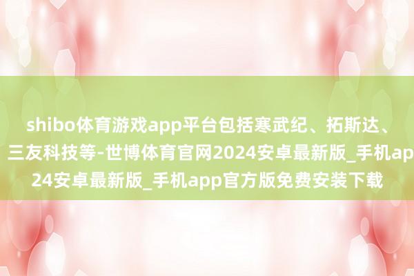 shibo体育游戏app平台包括寒武纪、拓斯达、柯力传感、东方碳素、三友科技等-世博体育官网2024安卓最新版_手机app官方版免费安装下载